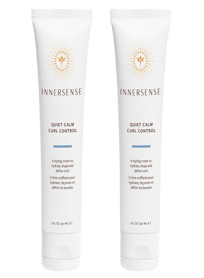 INNERSENSE Organic Beauty - Natural Quiet Calm Curl Control | Smoothing, Hydrating, Light Hold | Non-Toxic, Cruelty-Free, Clean Haircare (2 Pack - 2 fl oz | 59.1 mL each) - Image 1